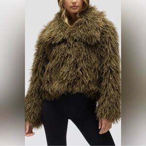 Olive Faux Fur Jacket